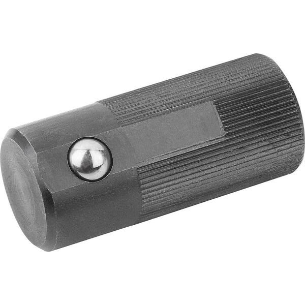 Kipp Lateral Spring Plunger Spring Force, Double Sided, D=22 L=45, Form:D, Free-Cutting Steel, Comp:Steel K0374.622 - main